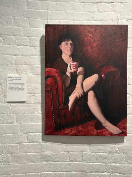 Gillian, hung on a wall
