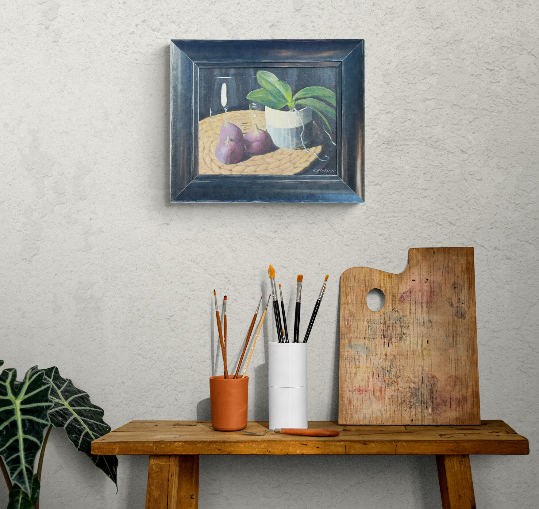 Figs, hung on a wall